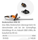 Heckenschere HSA 30 Angebote von STIHL bei Holz Possling Potsdam für 149,00 €