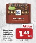 Nussklasse Voll-Nuss im Angebot bei combi in Löhne Nussklasse Voll-Nuss Angebote von Ritter Sport bei combi Löhne für 1,49 €
