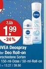 Deospray oder Deo Roll-on von NIVEA im aktuellen V-Markt Prospekt für 1,99 €