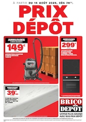 Catalogue Bricolage Brico Dépôt en cours à Prayssac et alentours, "PRIX DÉPÔT", 1 page, 14/08/2025 - 11/09/2025