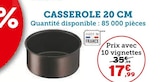 Casserole 20 cm en promo chez Super U Marseille à 17,99 €