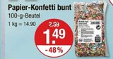 Papier-Konfetti bunt von  im aktuellen V-Markt Prospekt für 1,49 €