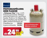 Propangasfüllung ohne Flasche Angebote von Rheingas bei E center Ludwigshafen für 24,99 €