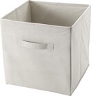 Promo Boite de rangement beige H. 29 x L. 29 x P. 29,5 cm à 3,50 € dans le catalogue Brico Dépôt à Ruelisheim