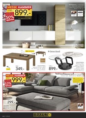 Hocker im BRAUN Möbel-Center Prospekt in Reutlingen Aktueller BRAUN Möbel-Center Prospekt mit Hocker, "HAUSMESSE", Seite 2