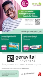 mea - meine apotheke Prospekt für Gera: "Unsere Juni-Angebote", 4 Seiten, 01.06.2026 - 30.06.2026