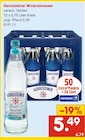 Mineralwasser im Angebot bei Netto Marken-Discount in Frankenthal Mineralwasser Angebote von Gerolsteiner bei Netto Marken-Discount Frankenthal für 5,49 €