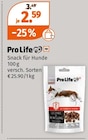 Snack für Hunde Angebote von ProLife bei Müller Norderstedt für 2,59 €