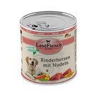Aktuelle Nudeln Angebote bei Zookauf in Neuss Aktuelles LandFleisch Dog Classic Rinderherzen mit Nudeln und Gartengemüse 800 g Angebot bei Zookauf in Neuss ab 1,99 €