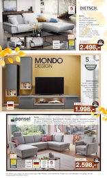 Wohnzimmer im Möbel Inhofer Prospekt "Wohntrends zu günstigen Preisen!" auf Seite 6