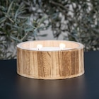 Bougie pot en bois forme bol dans le catalogue B&M