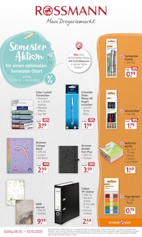 Rossmann Prospekt "Semester Aktion" mit  Seiten (Hagen (Stadt der FernUniversität))