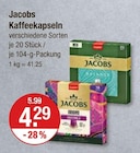 Kaffeekapseln im V-Markt Prospekt Kaffeekapseln von Jacobs im aktuellen V-Markt Prospekt für 4,29 €