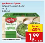 Rahm – Spinat von iglo im aktuellen Netto Marken-Discount Prospekt für 1,99 €
