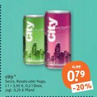 Secco, Rosato oder Hugo von city im aktuellen tegut Prospekt für 0,79 €