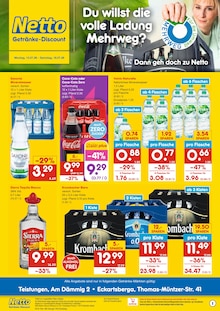 Netto Marken-Discount Duderstadt Prospekt der aktuellen Woche, gültig von 13.07.2026 bis 18.07.2026 Aktueller Netto Marken-Discount Duderstadt Prospekt "DER ORT, AN DEM DU IMMER AUSGEZEICHNETE PREISE FINDEST." mit 2 Seiten