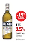 Apéritif 45° - BERGER - Super U à Saumur Apéritif 45° - BERGER en promo chez Super U Saumur à 15,21 €