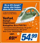 Dampfbügeleisen Easygliss Eco FV5781 Angebote von Tefal bei expert Coesfeld für 54,99 €