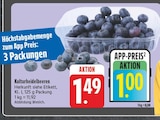 EDEKA - Kulturheidelbeeren Angebot im Prospekt Kulturheidelbeeren bei EDEKA im Prospekt "" für 1,00 €