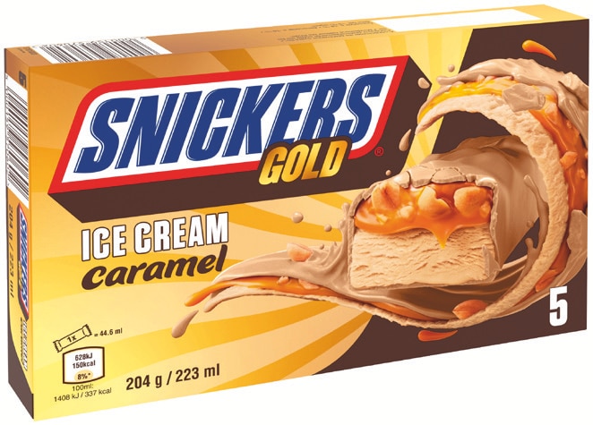 Snickers Gold Ice Cream Caramel