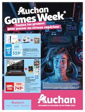 Prospectus Auchan Hypermarché à La Bazoge, "Auchan Games Week*", 20 pages de promos valables du 15/10/2024 au 28/10/2024