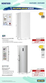 Gefrierschrank Angebot im aktuellen METRO Prospekt auf Seite 24