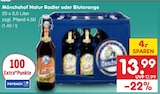 Natur Radler oder Blutorange Angebote von Mönchshof bei Netto Marken-Discount Garbsen für 13,99 €