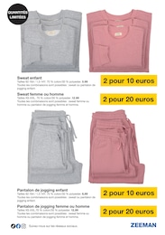 Prix et réduction Jogging dans le prospectus Zeeman en cours Offre Jogging dans le catalogue Zeeman du moment à la page 11
