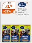 Aktuelle Katzenfutter Angebote bei Müller in Moers Aktuelles Snack-Sticks für Katzen Angebot bei Müller in Moers ab 0,75 €