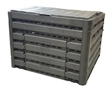 Composteur coloris taupe Compost’wood 400 L - 80 x 80 x 60 cm - BELLIJARDIN dans le catalogue Botanic