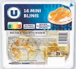 16 Mini Blinis Apéro - U dans le catalogue Super U