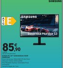 Écran PC 24" S24D300GAU Noir - Samsung - Intermarché Hyper à Clermont-Ferrand Écran PC 24" S24D300GAU Noir - Samsung en promo chez Intermarché Hyper Clermont-Ferrand à 85,90 €