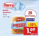 Aktuelles Eiweiß-Sandwich Angebot bei Netto Marken-Discount in Koblenz ab 1,69 €