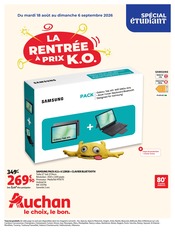 Promos Tablette dans le catalogue "LA RENTRÉE À PRIX K.O." de Auchan Hypermarché Tablette en promo dans le catalogue Auchan Hypermarché à la page 1