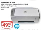 Drucker DeskJet 2820e Angebote von hp bei GLOBUS Bruchsal für 49,99 €