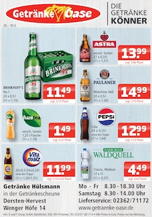 Cola im aktuellen Getränke Oase Prospekt (Marl) Cola im Getränke Oase Prospekt "Aktuelle Angebote" mit 1 Seiten (Marl)