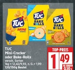 Mini-Cracker Original von TUC für 1,49 € bei EDEKA im Angebot Mini-Cracker Original von TUC im aktuellen EDEKA Prospekt