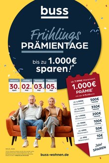 buss Prospekt Frühlings PRÄMIENTAGE mit 4 Seiten