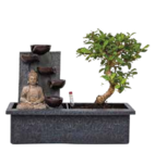 Bonsai Arrangement mit Wasserfall und Buddha im aktuellen Netto Marken-Discount Prospekt