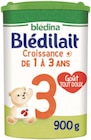 Carrefour - Blédilait Croissance 3 : offre du catalogue Promo Blédilait Croissance 3 à 3,15 € dans le catalogue Carrefour "Vive les parents malins"