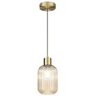 Suspension Dipsy verre, ambre, Diam.14 cm INSPIRE, E27 - INSPIRE en promo chez Leroy Merlin Montreuil à 24,90 €