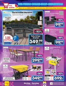 Gartenmöbel im aktuellen Netto Marken-Discount Prospekt (Salzgitter) Gartenmöbel im Netto Marken-Discount Prospekt "Aktuelle Angebote" mit 60 Seiten (Salzgitter)
