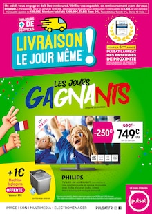 Prospectus Pulsat de la semaine "LES JOURS GAGNANTS" avec 1 pages, valide du 21/05/2024 au 22/06/2024 pour Saint-Flour et alentours