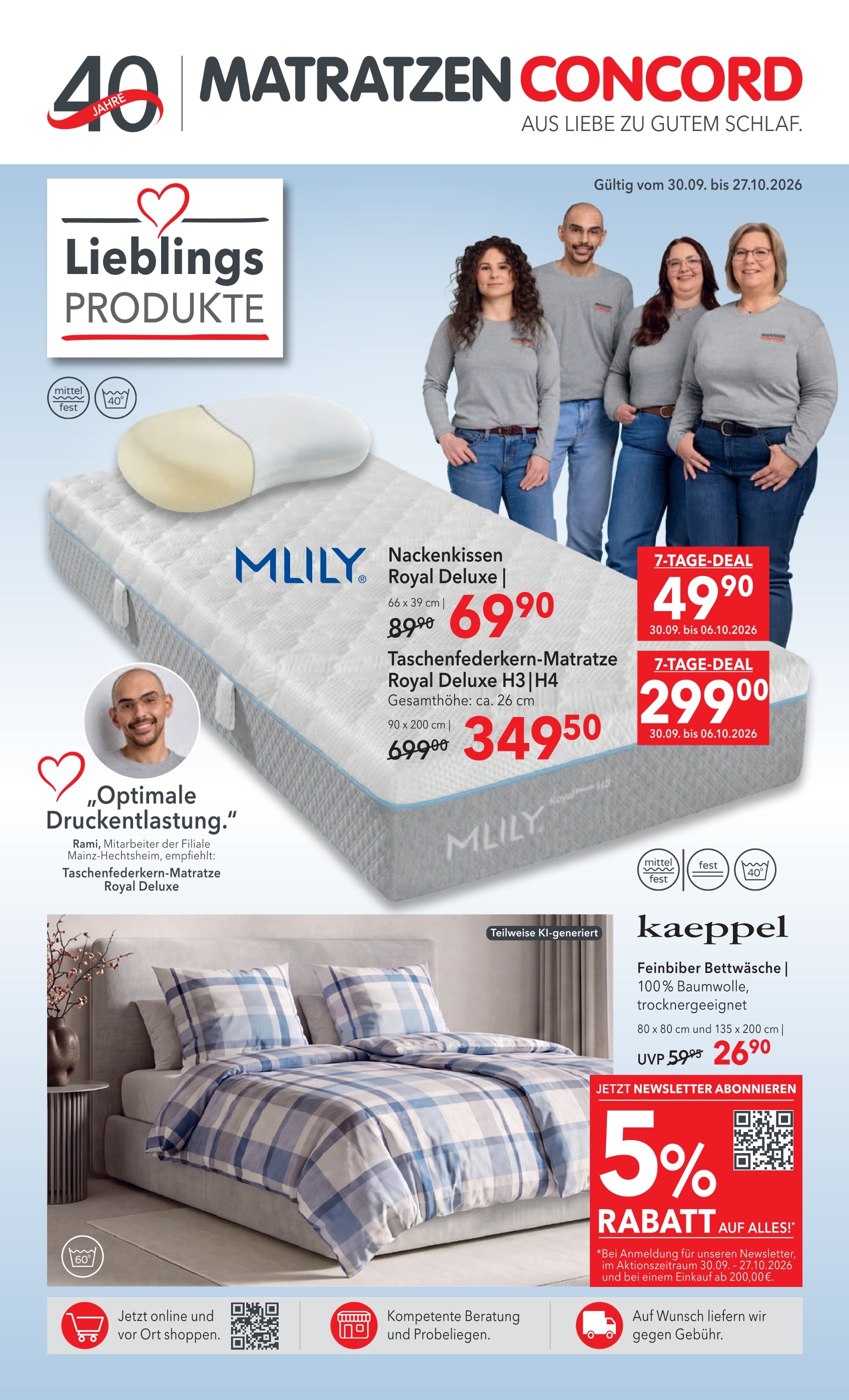Alle Matratzen Concord Filialen