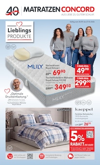 Aktueller Matratzen Concord Prospekt (Arpsdorf, 9 Seiten zum blättern Matratzen Concord Prospekt AUS LIEBE ZU GUTEM SCHLAF mit 9 Seiten