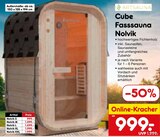 Cube Fasssauna Nolvik S von Artsauna für 999,00 € bei Netto Marken-Discount im Angebot Cube Fasssauna Nolvik S von Artsauna im aktuellen Netto Marken-Discount Prospekt