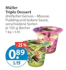 Triple Dessert von Müller im aktuellen V-Markt Prospekt für 0,89 €