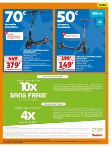 Promo Urbanglide trottinette électrique ride 100 xs chez Auchan