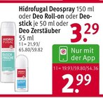 Deospray oder Deo Roll-on oder Deostick oder Deo Zerstäuber bei Rossmann im Döbeln Prospekt für 3,29 €