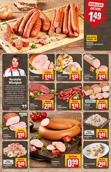 Mettwurst im REWE Prospekt "Dein Markt" mit 34 Seiten (Herne)